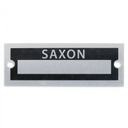 Blank Data Vin Plate - Saxon