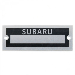 Blank Data Vin Plate - Subaru