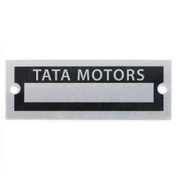 Blank Data Vin Plate - Tata Motors