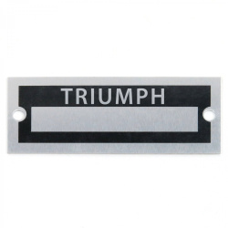 Blank Data Vin Plate - Triumph