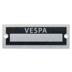 Blank Data Vin Plate - Vespa