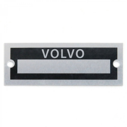 Blank Data Vin Plate - Volvo