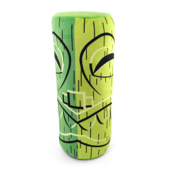Green Kane Tiki God Throw Pillow