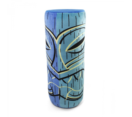 Blue Lono Tiki God Throw Pillow