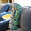 Blue Lono Tiki God Throw Pillow