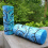 Blue Lono Tiki God Throw Pillow
