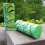 Green Kane Tiki God Throw Pillow