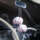 Fuzzy Hanging Rearview Mirror Eyeballs - Pair