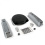 SBC Blk Caddy AC/Tall Center Bolt Engine Dress Up kit~w/ Breathers (No PCV)