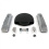SBC Blk Caddy AC/Tall Finned Engine Dress Up kit~w/ Breathers (No PCV)