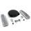 SBC Blk Caddy AC/Tall Finned Engine Dress Up kit~w/ Breathers (No PCV)