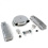 SBC Chr Caddy AC/Tall Finned Engine Dress Up kit~w/ Breathers (No PCV)