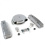 SBC Chr Caddy AC/Short Finned Engine Dress Up kit~w/ Breathers (No PCV)