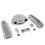 SBC Chr Caddy AC/Tall Finned Engine Dress Up kit~w/ Breathers (PCV)