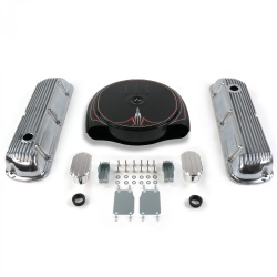 SBF PS Caddy AC/Finned Engine Dress Up kit~w/ Breathers (No PCV) 289-351