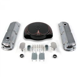 SBF PS Caddy AC/Finned Engine Dress Up kit~w/ Breathers (PCV) 289-351