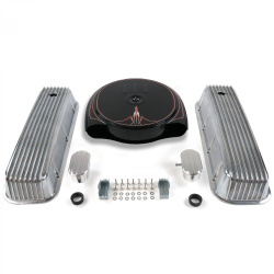 BBC PS Caddy AC/Finned Engine Dress Up kit~w/ Breathers (PCV)