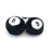 Fuzzy Hanging Rearview Mirror 8-Balls - Pair