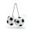 Fuzzy Hanging Rearview Mirror Soccer Balls - Pair