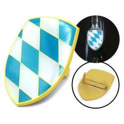 VW Coat of Arms of Bavaria (Freistaat Bayem) Hood Badge Crest