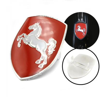 VW Coat of Arms of Lower Saxony (Niedersachsen) Hood Badge Crest