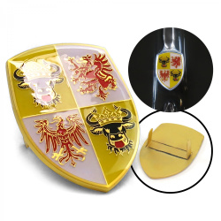 VW Coat of Arms of Mecklenburg-Vorpommem Hood Badge Crest