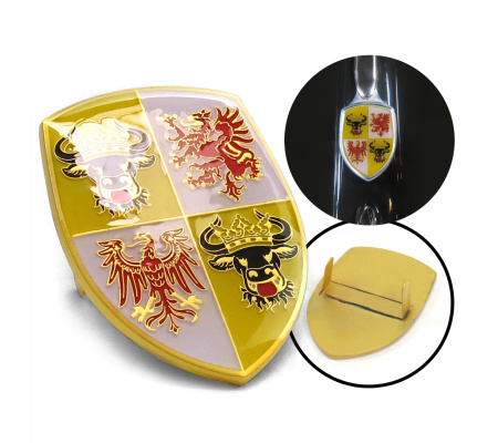 VW Coat of Arms of Mecklenburg-Vorpommem Hood Badge Crest