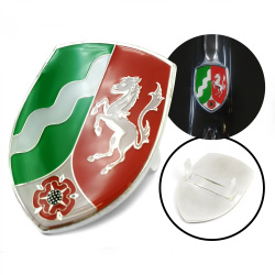 VW Coat of Arms of North Rhine-Westphalia (Nordrhein-Westfalen) Hood Badge Crest
