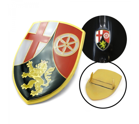 VW Coat of Arms of Rhineland-Palatinate (Rheinland-Pfalz) Hood Badge Crest
