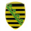 VW Coat of Arms of Saxony (Freistaat Sachsen) Hood Badge Crest