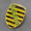 VW Coat of Arms of Saxony (Freistaat Sachsen) Hood Badge Crest