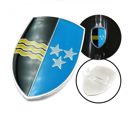 VW Coat of Arms of Aargan Hood Badge Crest