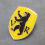 VW Coat of Arms of Appenzell Ausserrhoden Hood Badge Crest