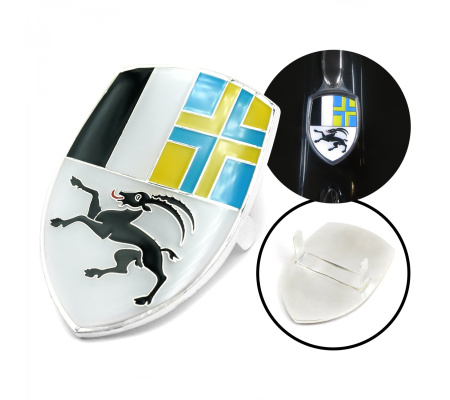 VW Coat of Arms of Graubunden Hood Badge Crest