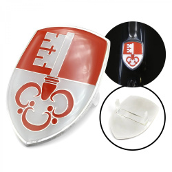 VW Coat of Arms of Obwalden Hood Badge Crest