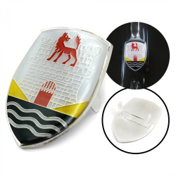 VW Wolfsburg Crest ~ Yellow Hood Badge Crest
