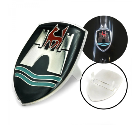 VW Wolfsburg Crest ~ Black Hood Badge