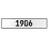 1906 Year  - White Aluminum Street Sign Mancave Euro Plate Name Door Sign Wall