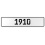 1910 Year  - White Aluminum Street Sign Mancave Euro Plate Name Door Sign Wall