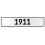 1911 Year  - White Aluminum Street Sign Mancave Euro Plate Name Door Sign Wall
