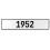 1952 Year  - White Aluminum Street Sign Mancave Euro Plate Name Door Sign Wall
