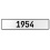 1954 Year  - White Aluminum Street Sign Mancave Euro Plate Name Door Sign Wall