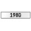 1980 Year  - White Aluminum Street Sign Mancave Euro Plate Name Door Sign Wall