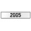 2005 Year  - White Aluminum Street Sign Mancave Euro Plate Name Door Sign Wall