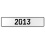 2013 Year  - White Aluminum Street Sign Mancave Euro Plate Name Door Sign Wall