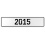 2015 Year  - White Aluminum Street Sign Mancave Euro Plate Name Door Sign Wall