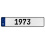 1973 Year  - White Aluminum Street Sign Mancave Euro Plate Name Door Sign Wall