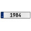 1984 Year  - White Aluminum Street Sign Mancave Euro Plate Name Door Sign Wall