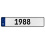 1988 Year  - White Aluminum Street Sign Mancave Euro Plate Name Door Sign Wall