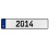 2014 Year  - White Aluminum Street Sign Mancave Euro Plate Name Door Sign Wall